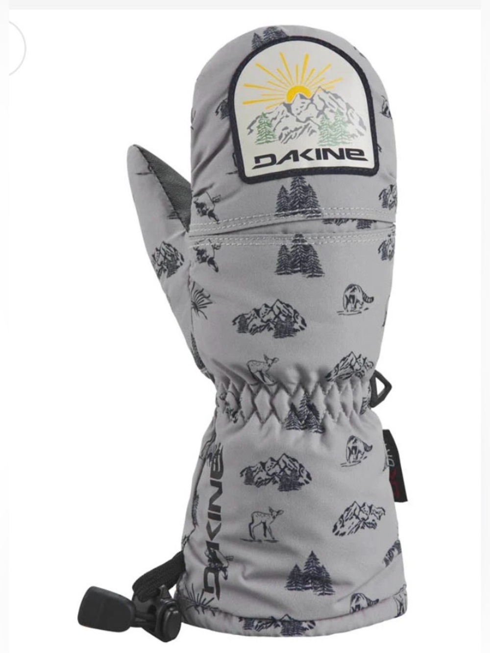 Dakine Toddler Scrambler Ski and Snowboard Mitten Medium Years 2-3 Forest Friend